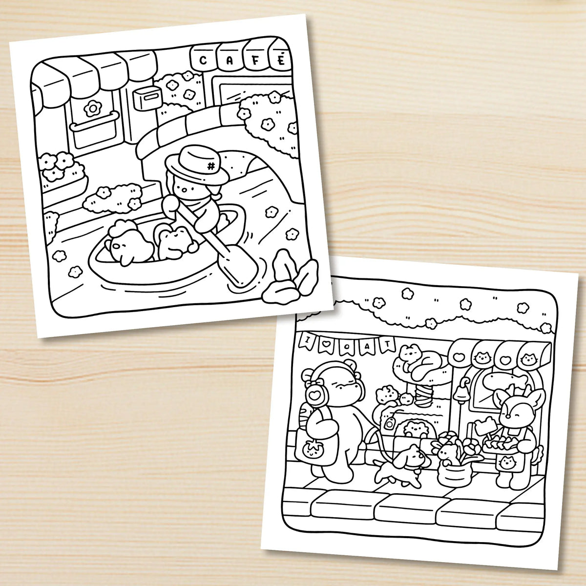 Carnet de coloriage supplémentaire 30 motifs cosy