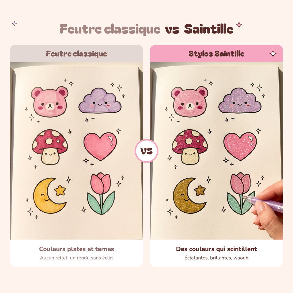 Coffret coloriage encre pailletée