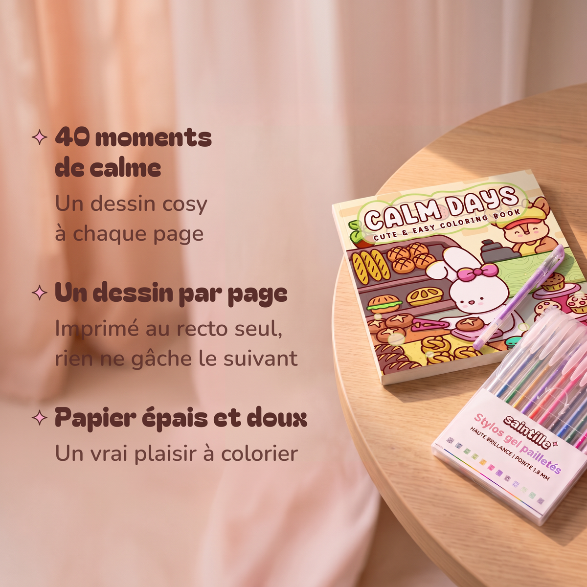 Coffret coloriage encre pailletée